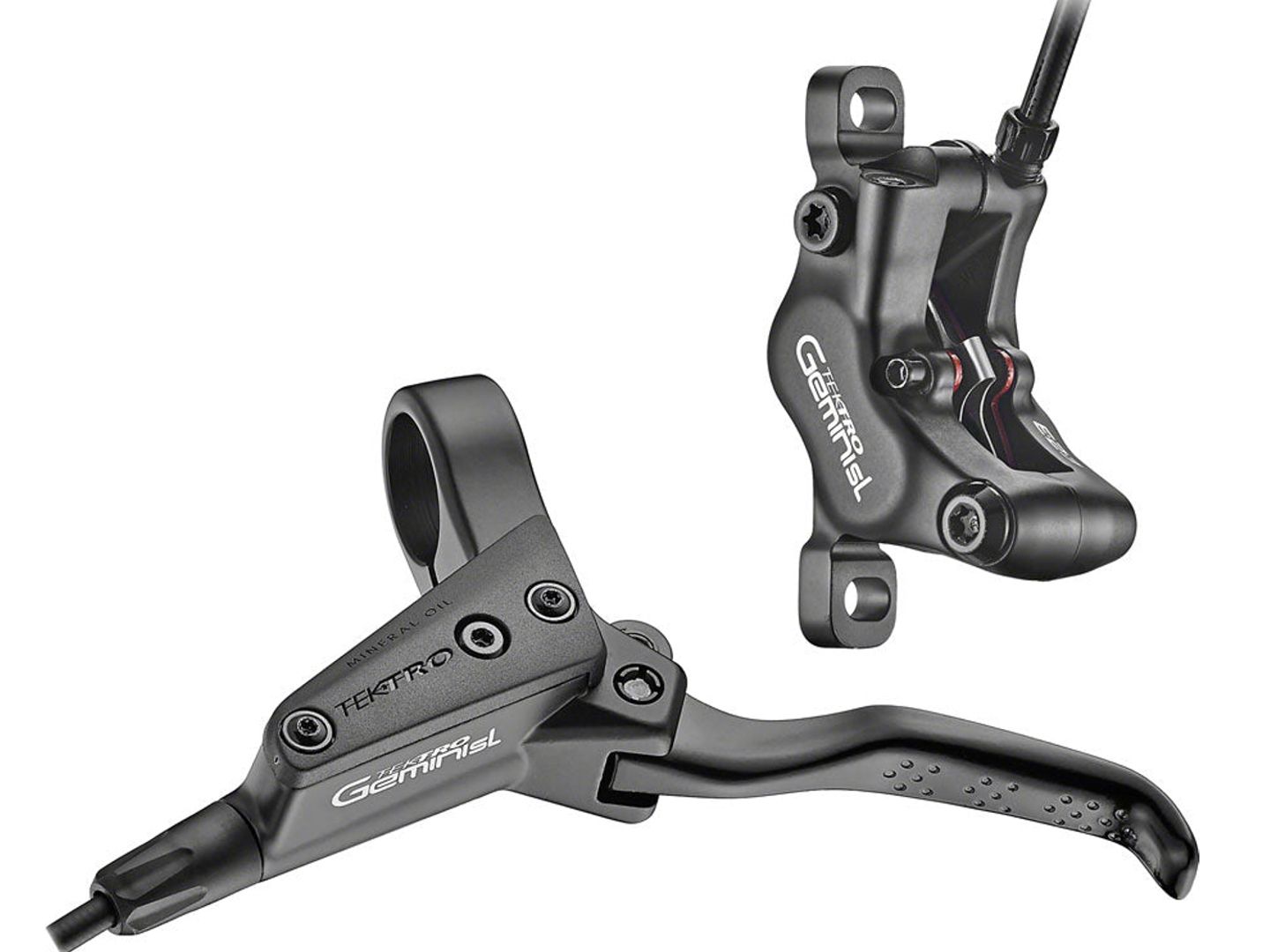 Hamulec tarczowy hydrauliczny Tektro Gemini HD-M535 4 tłoczki przód