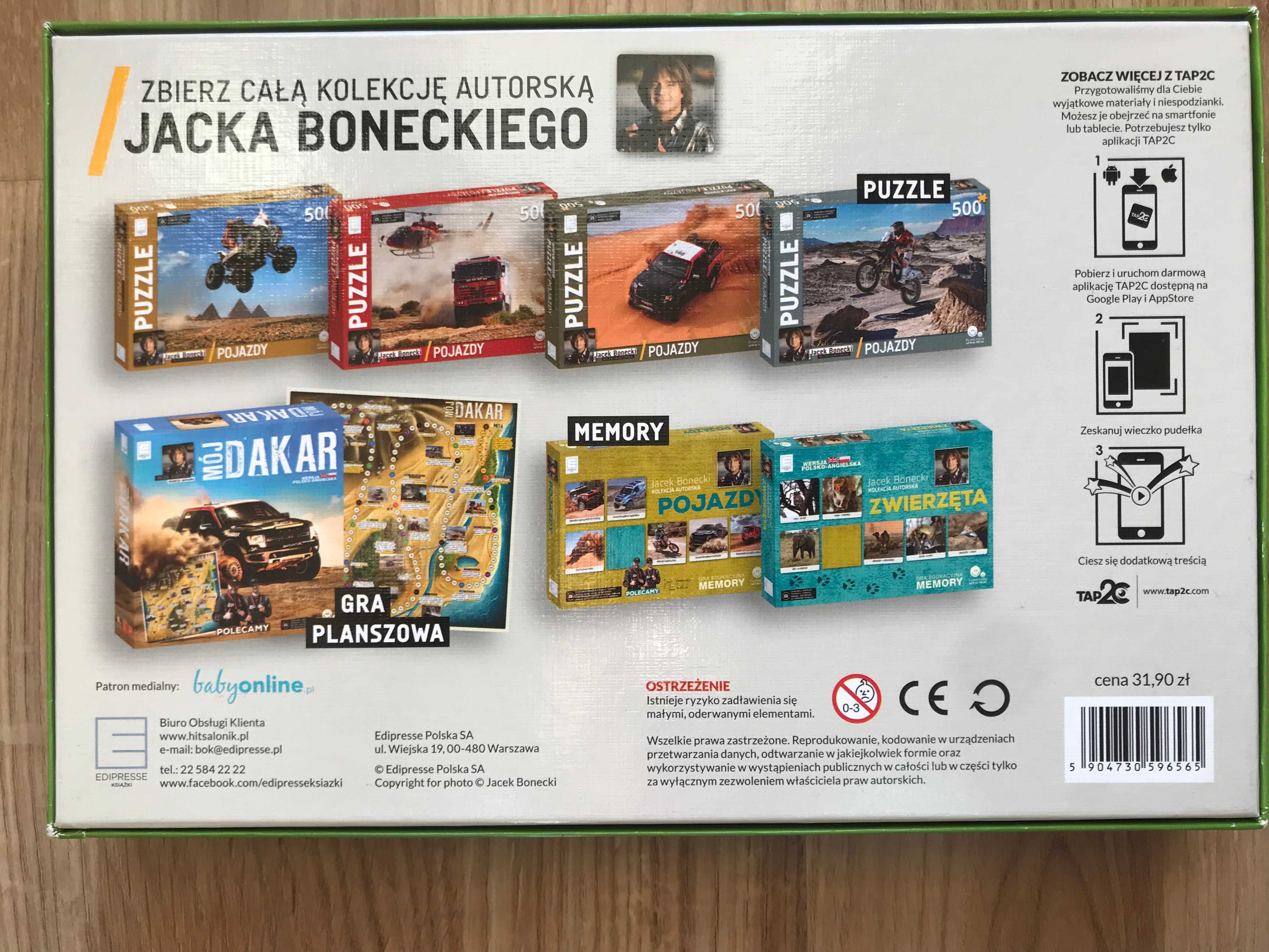 Nowe puzzle, układanka pojazdy Ciężarówka 500 elementów