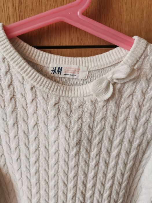 H&M 3 sweterki r.122/128 stan bdb