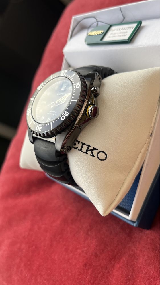 Zegarek Seiko kinetic ska427 (czarny seiko bfk) zamiana lub sprzedaż