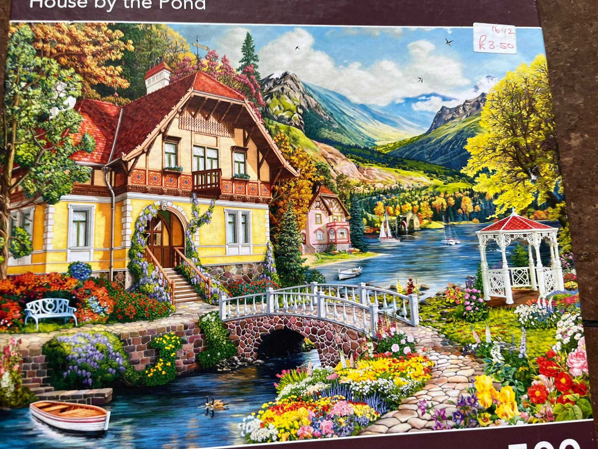 Puzzle Corner Piece House by the Pond 500