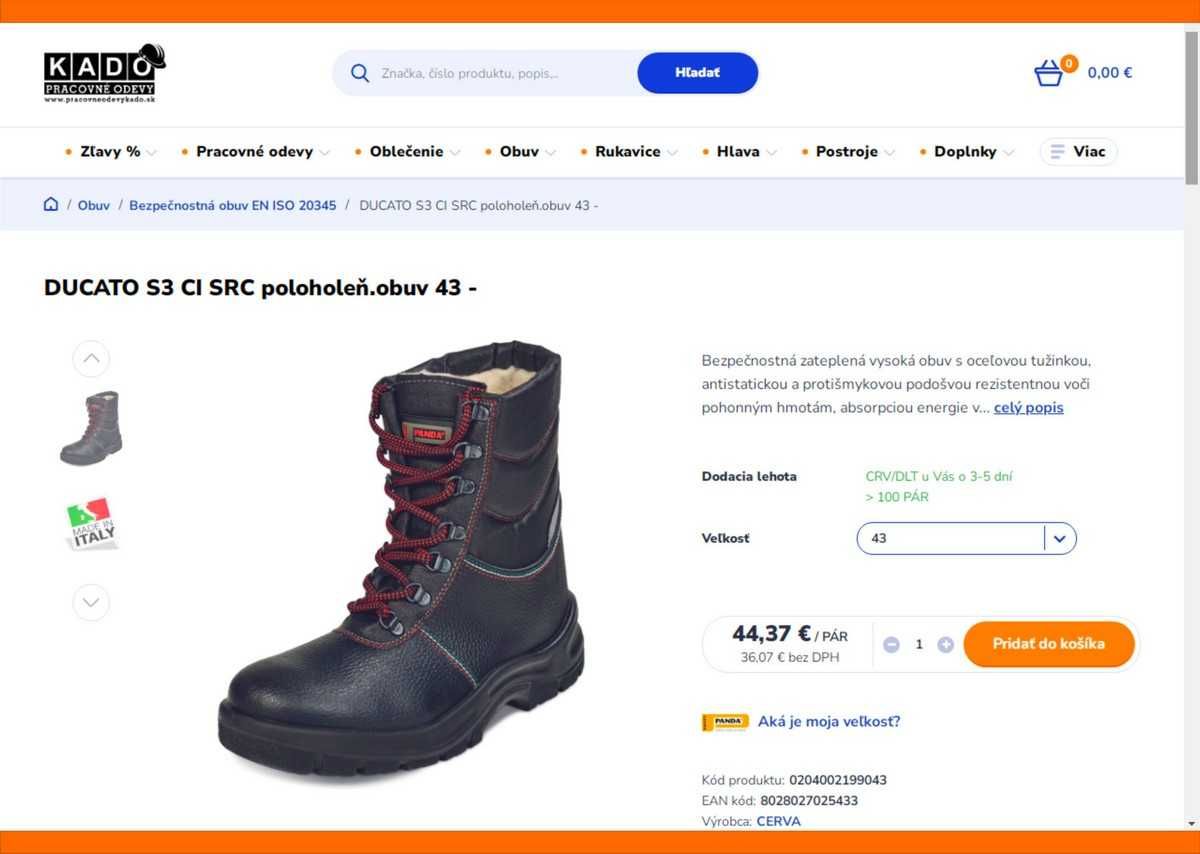 Рабочие ботинки спецобувь PANDA