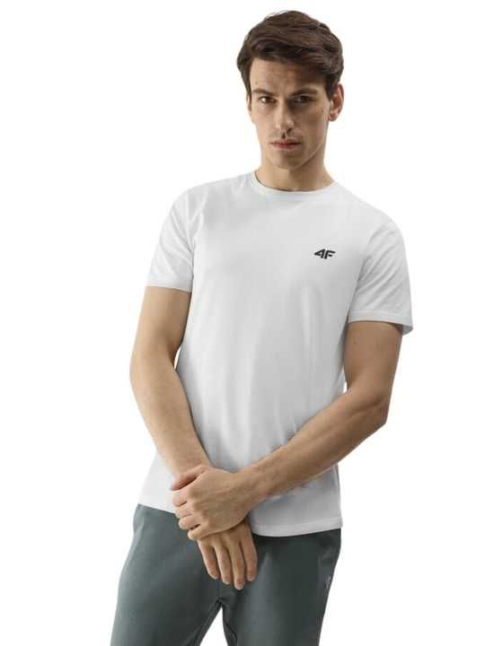Koszulka Męska 4F Bawełna T-SHIRT BIAŁA (SHM1154-10) -3XL WYSYŁKA 24H