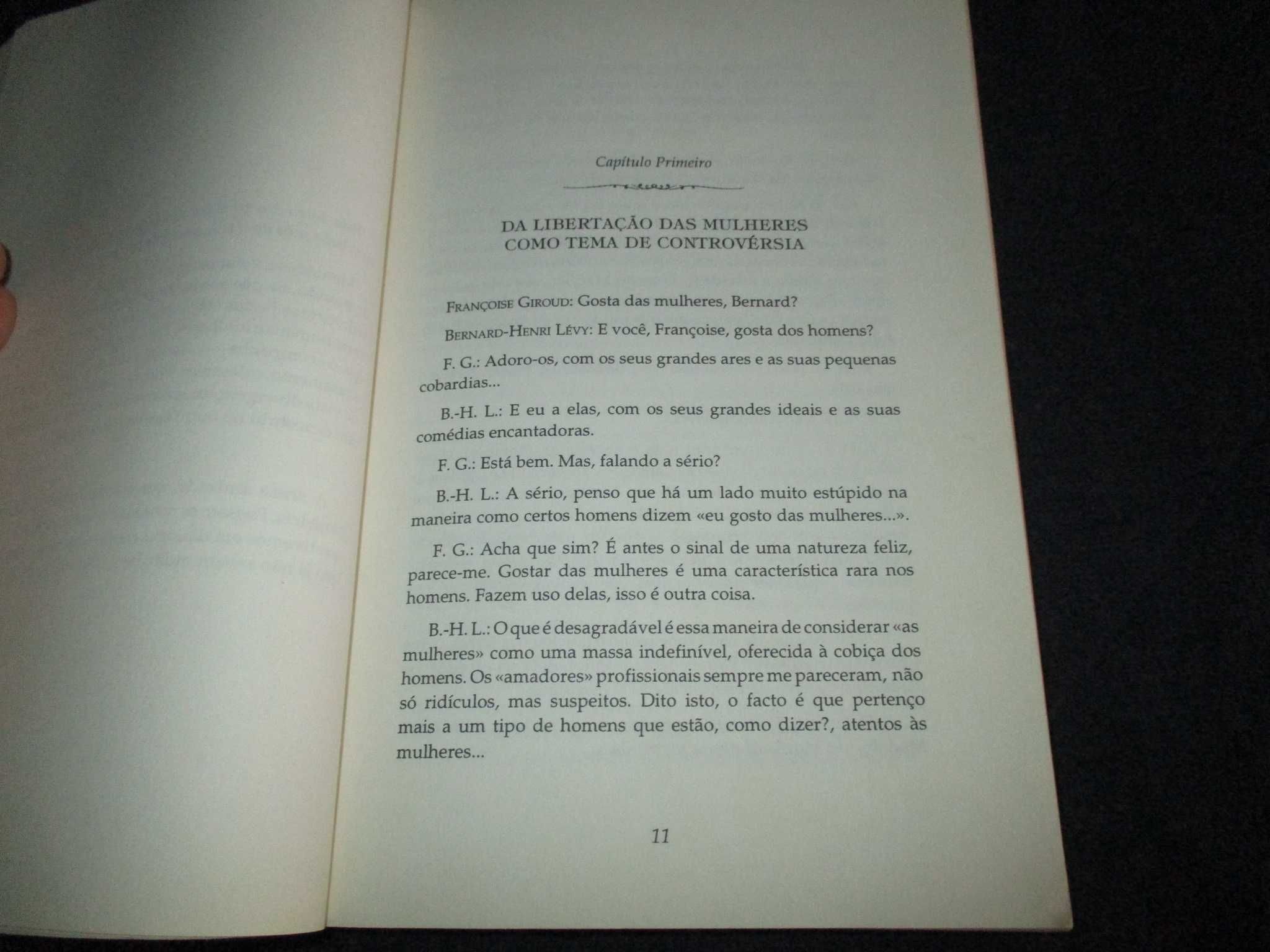 Livro Os Homens e as Mulheres Françoise Giroud e Bernard-Henri Lévy