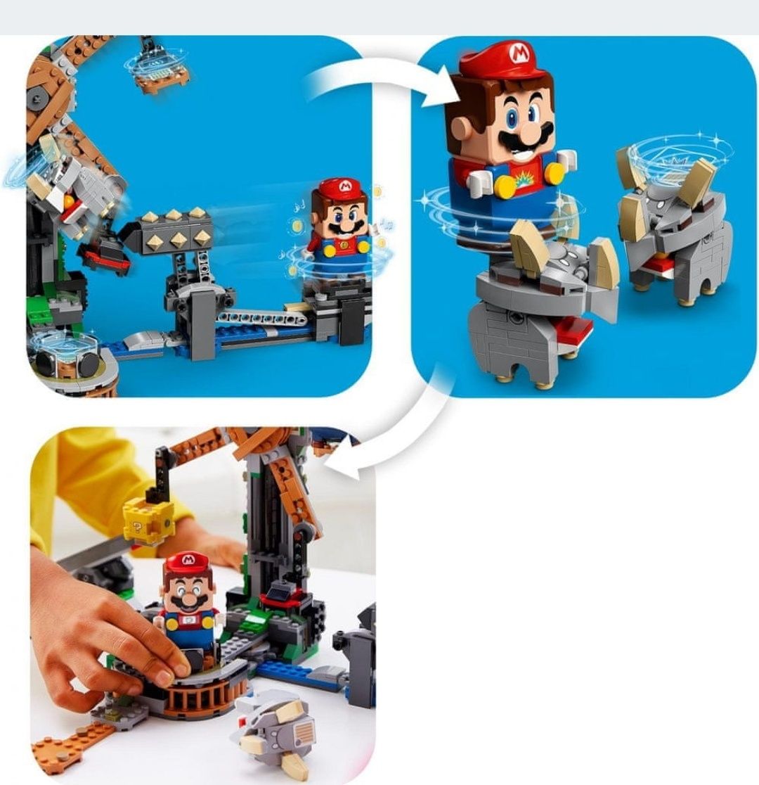 LEGO Super Mario 71390 Walka z Reznorami, Stan idealny.