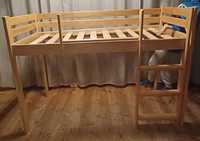 Małe łóżko piętrowe niska antresola 160x70cm DOWÓZ