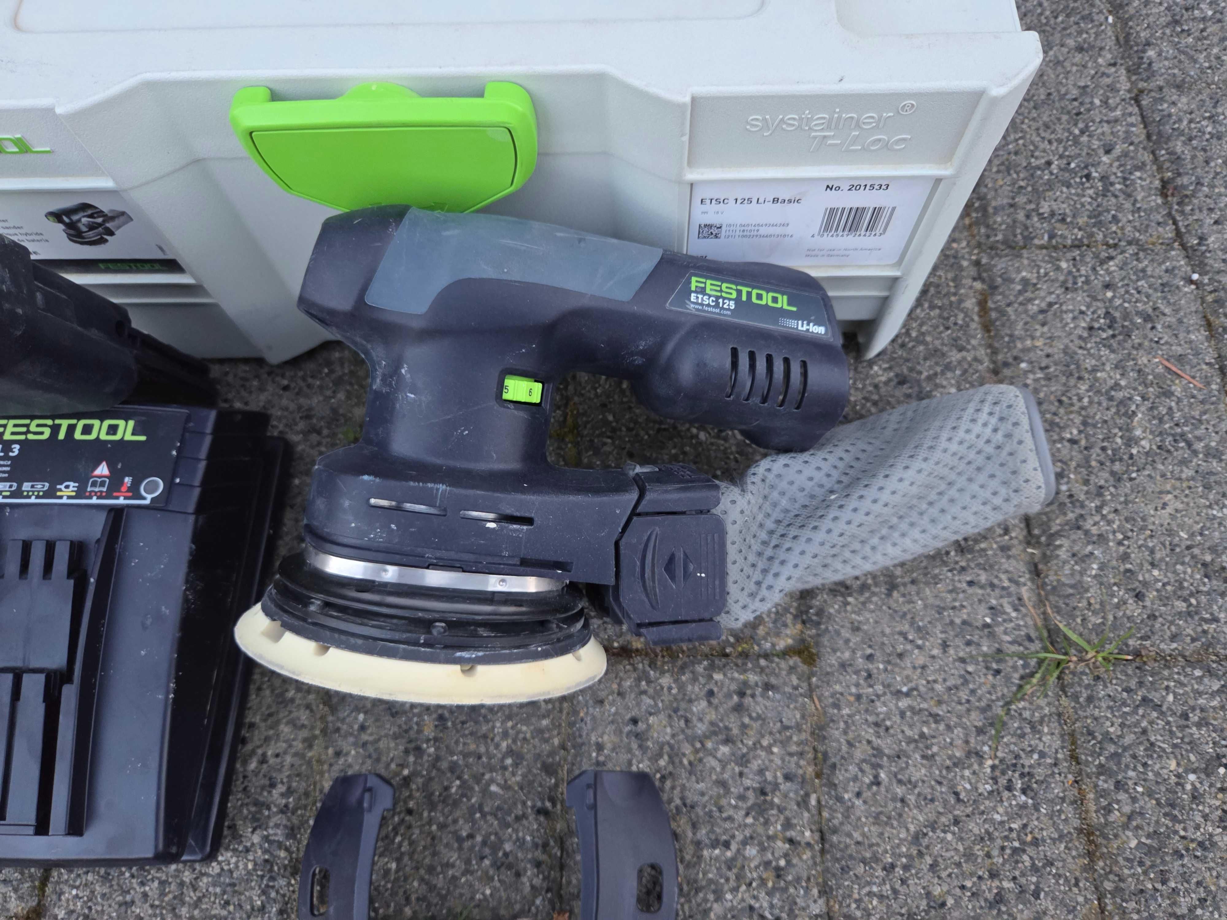 Szlifierka akumulatorowa mimośrodowa Festool ETSC 125 LI