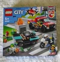 Nowe klocki LEGO City 60319 5+ straż policja auta