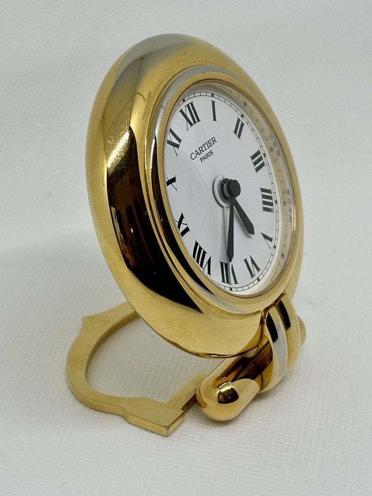 Cartier Colisee 24k gold zegarek budzik kolekcjonerski