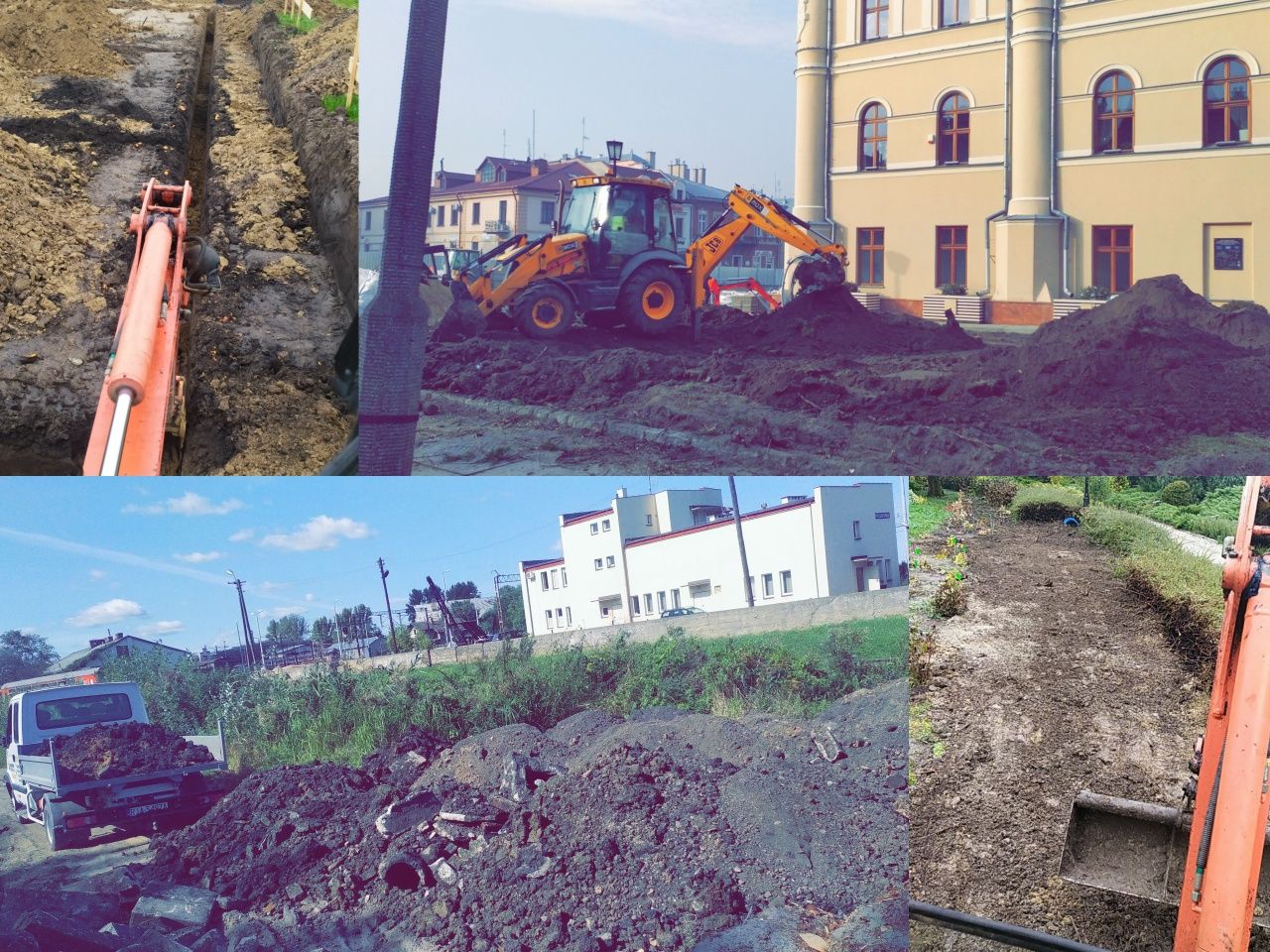 Usługi koparko-ładowarka, minikoparka, koparką wylewki Jarosław