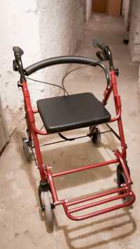 Chodzik inwalidzki z funkcją siedziska
