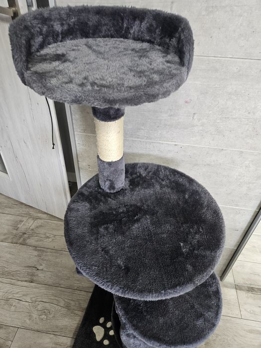 Drapak dla kota wysoki szary piękny duży XXL