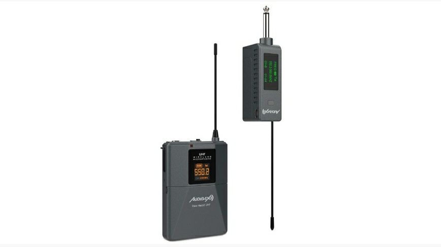 Microfone de Lapela UHF c/oferta de Headset