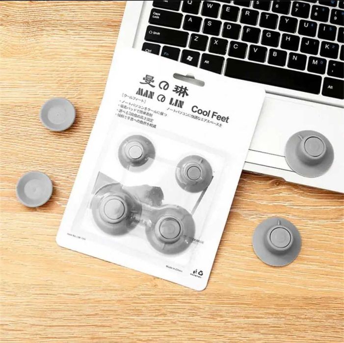 Подставка,ножки под ноутбук,клавиатуру,на присосках,силикон