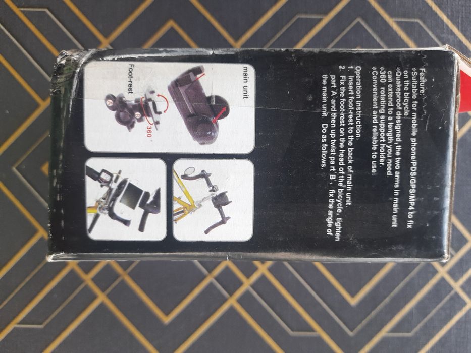 Uchwyt na telefon,  rowerowy.