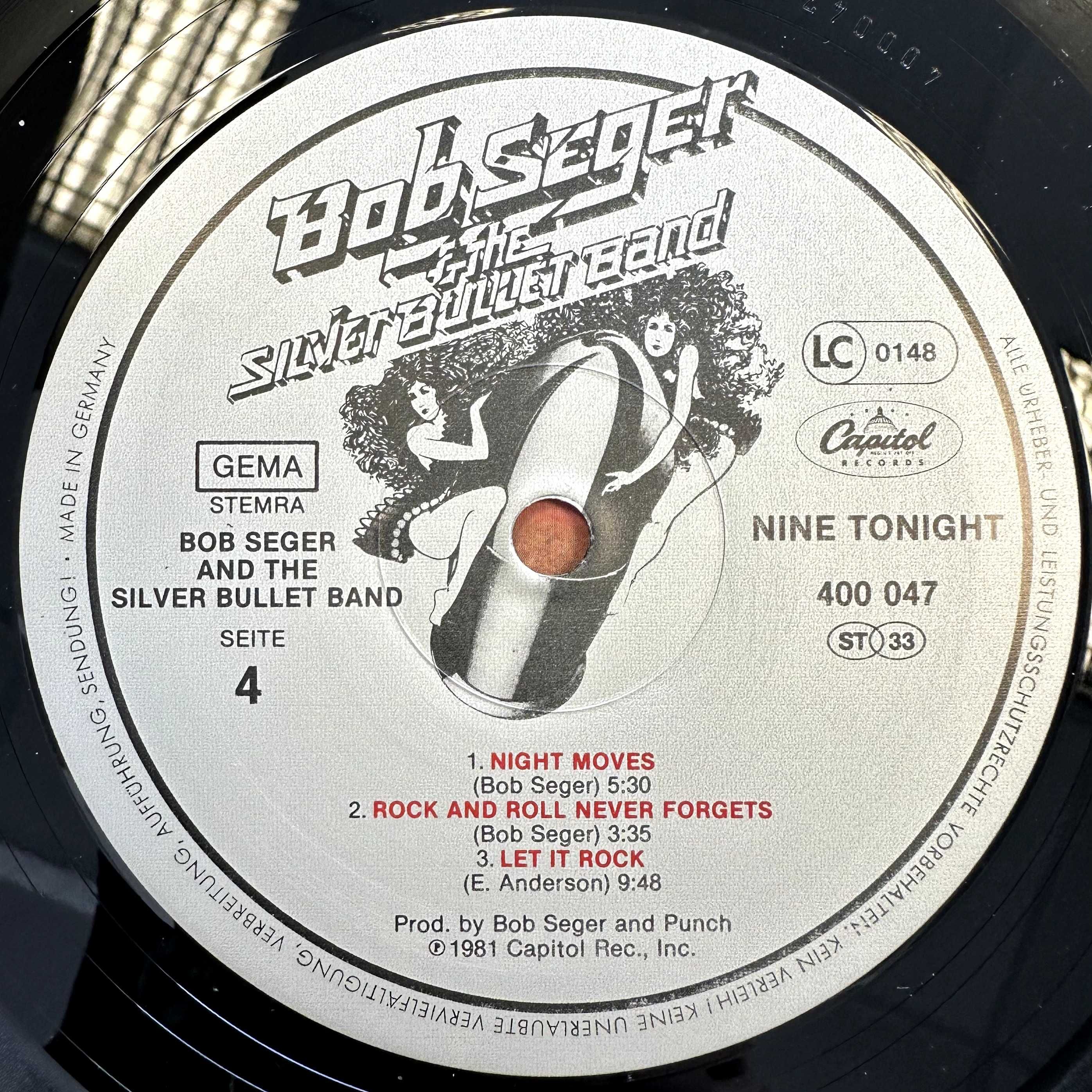 Bob Sager - Nine Tonight (Vinyl, 1981, Germany)