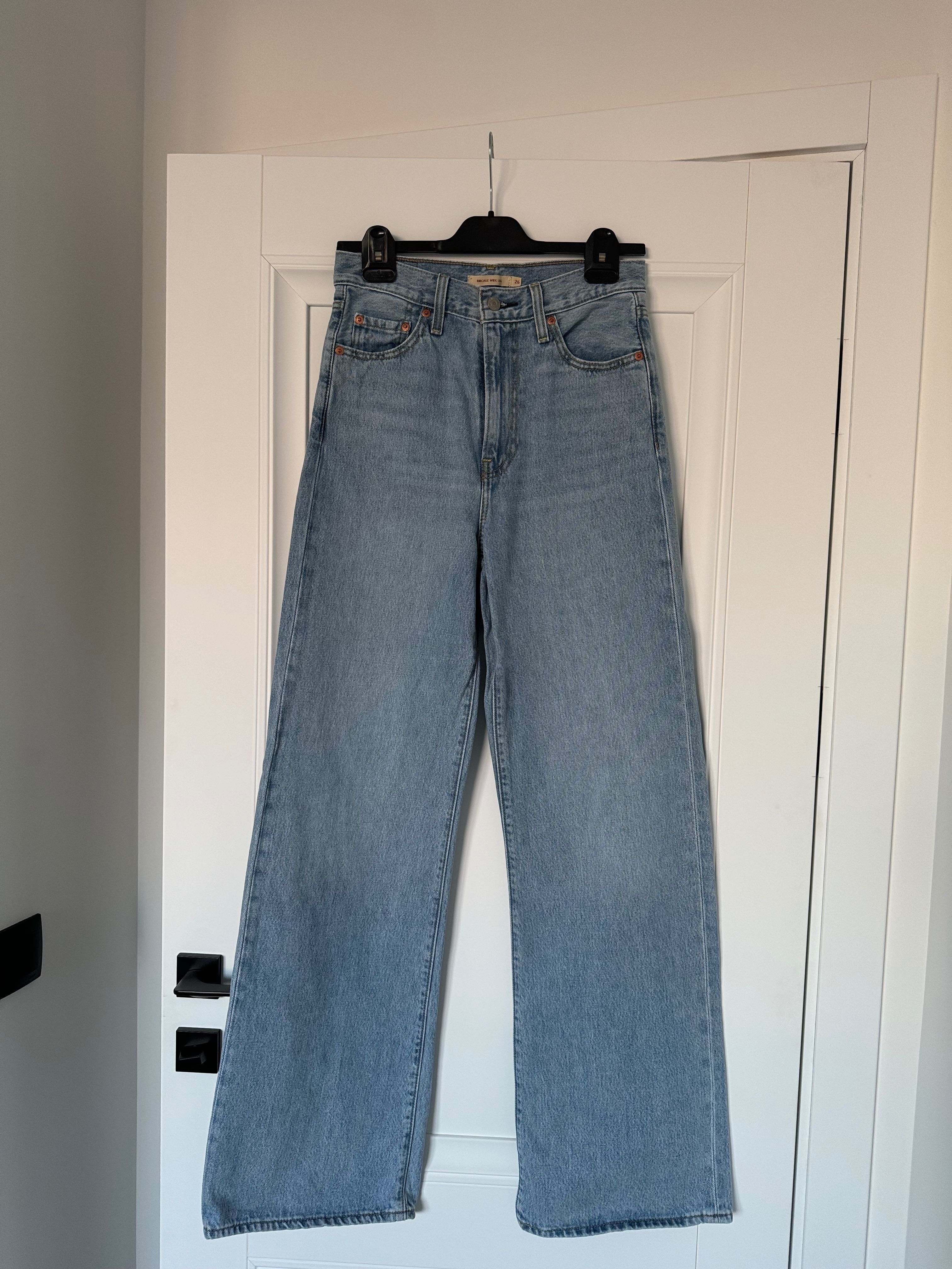 Levis, Жіночі блакитні джинси Ribcage Wide Leg 26/34