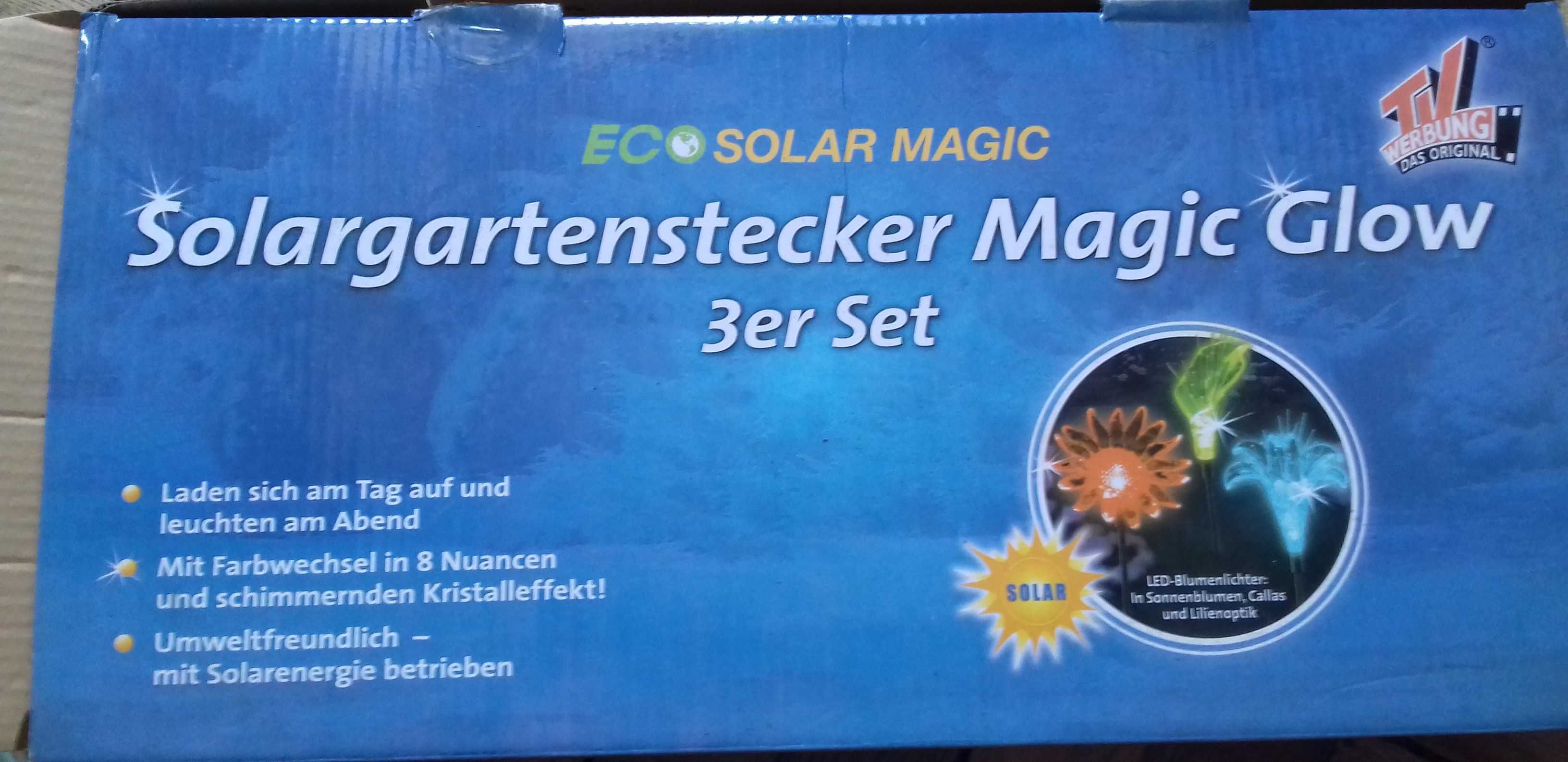 Oświetlenie ozdobne solar gartenstecker magic glow 3szt