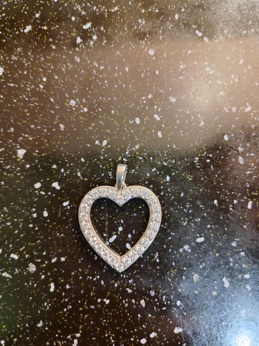 Підвісок Серце з каміннями цирконію