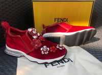 Кроссовки FENDI с цветами