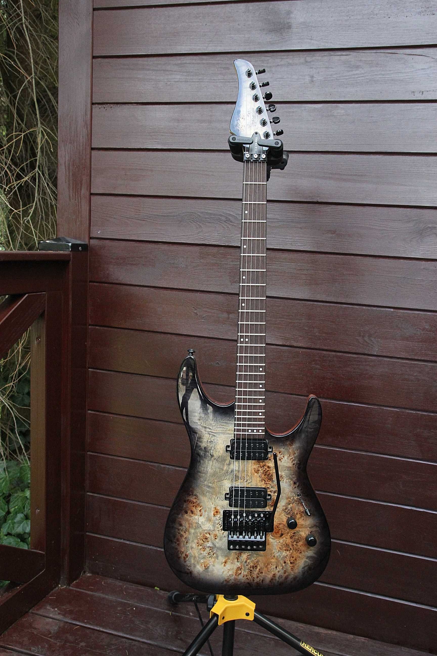 Schecter C-6 Pro Charcoal Burst - Floyd Rose