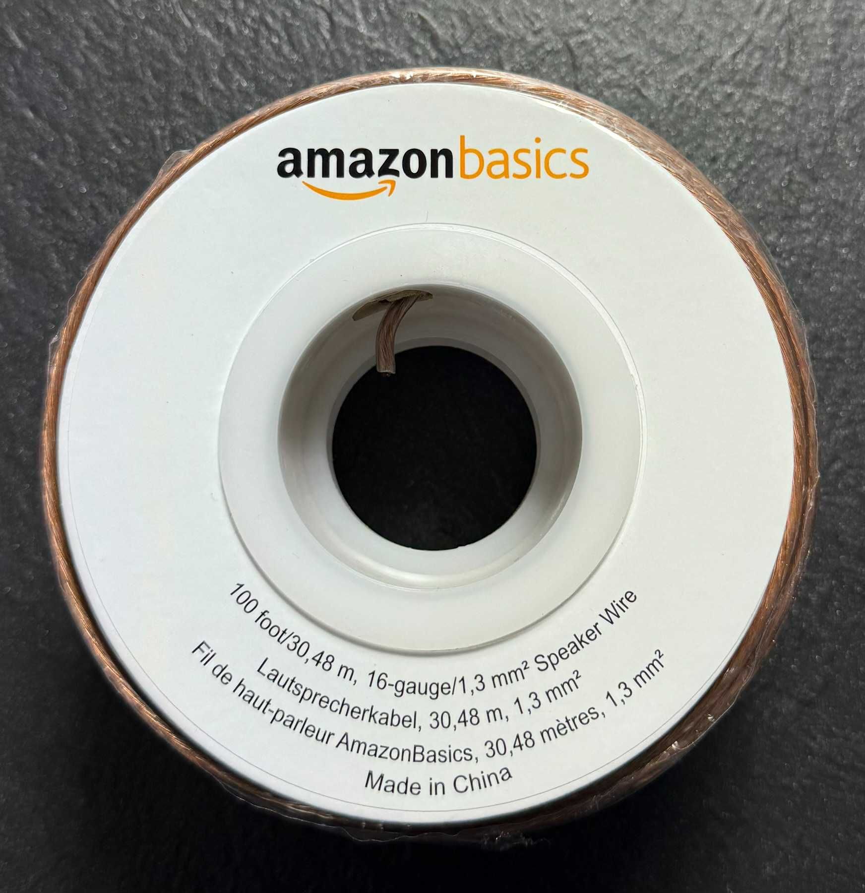 Amazon Basics SW100FT kabel audio do głośników 30 m