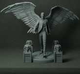 Figurka Lucyfer Morningstar, Serial Lucifer, Żywica, Ręcznie Malowana