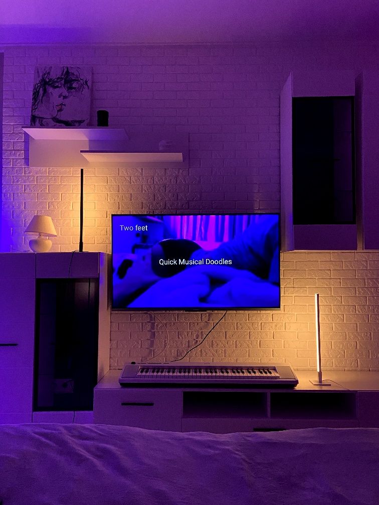 Смарт Лед лампа кутова led торшер бра світильник rgb