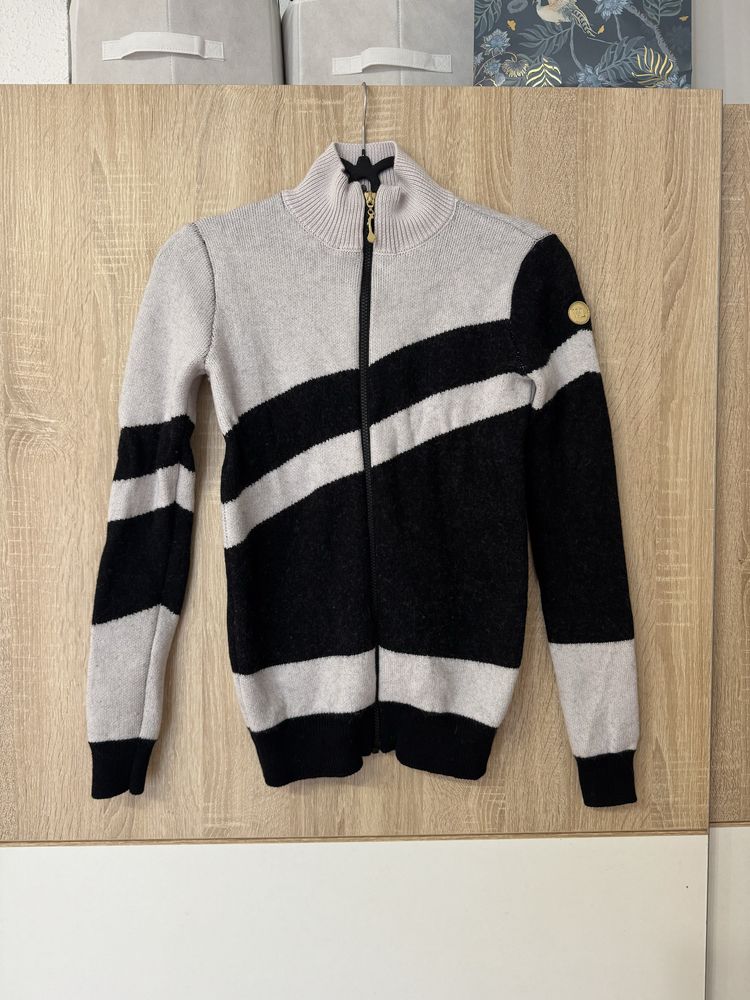 Sweter Woolland S 100% wełna wool damski elegancki rozsuwany