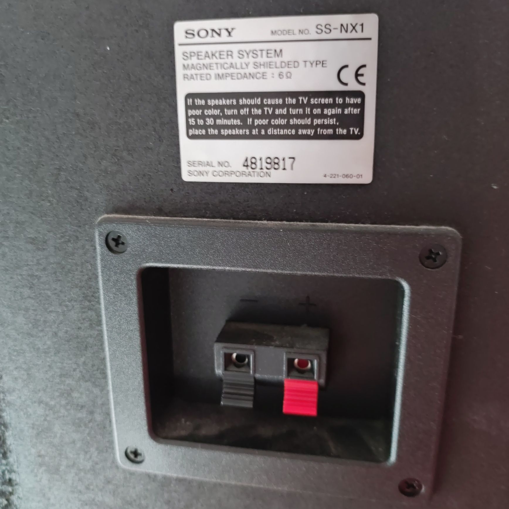 Colunas Sony usadas