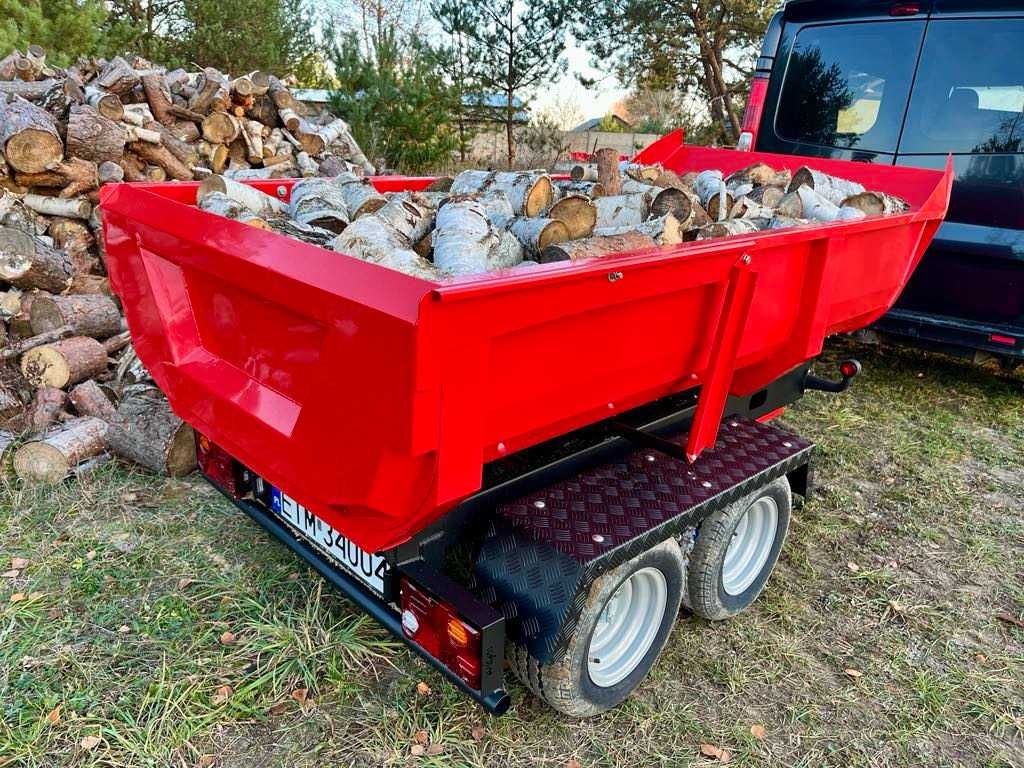 Przyczepka wywrotka do samochodu osobowego Hydrauliczna rejestracja