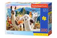 Puzzle dla dzieci bajkowe bajki  200 el. Llamas Selfie
