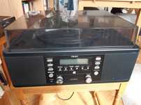 wieża TEAC LP-R400 gramofon winyl, odtwarzacz CD, sprzęt audio vintage