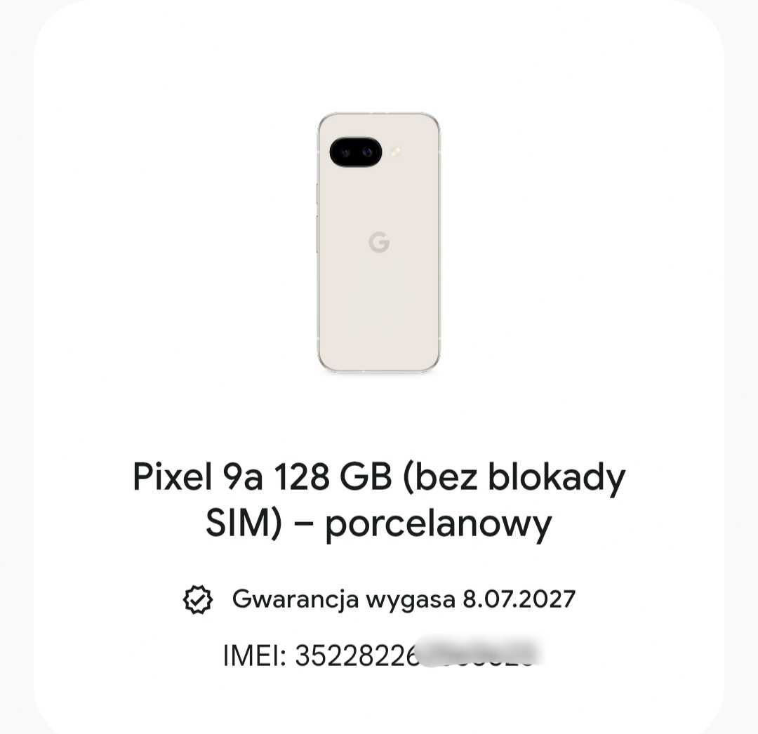 Google Pixel 9a NOWY