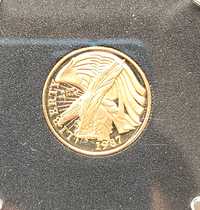 Pamiątkowa złota pięciodolarówka "Konstytucja USA z 1987r."