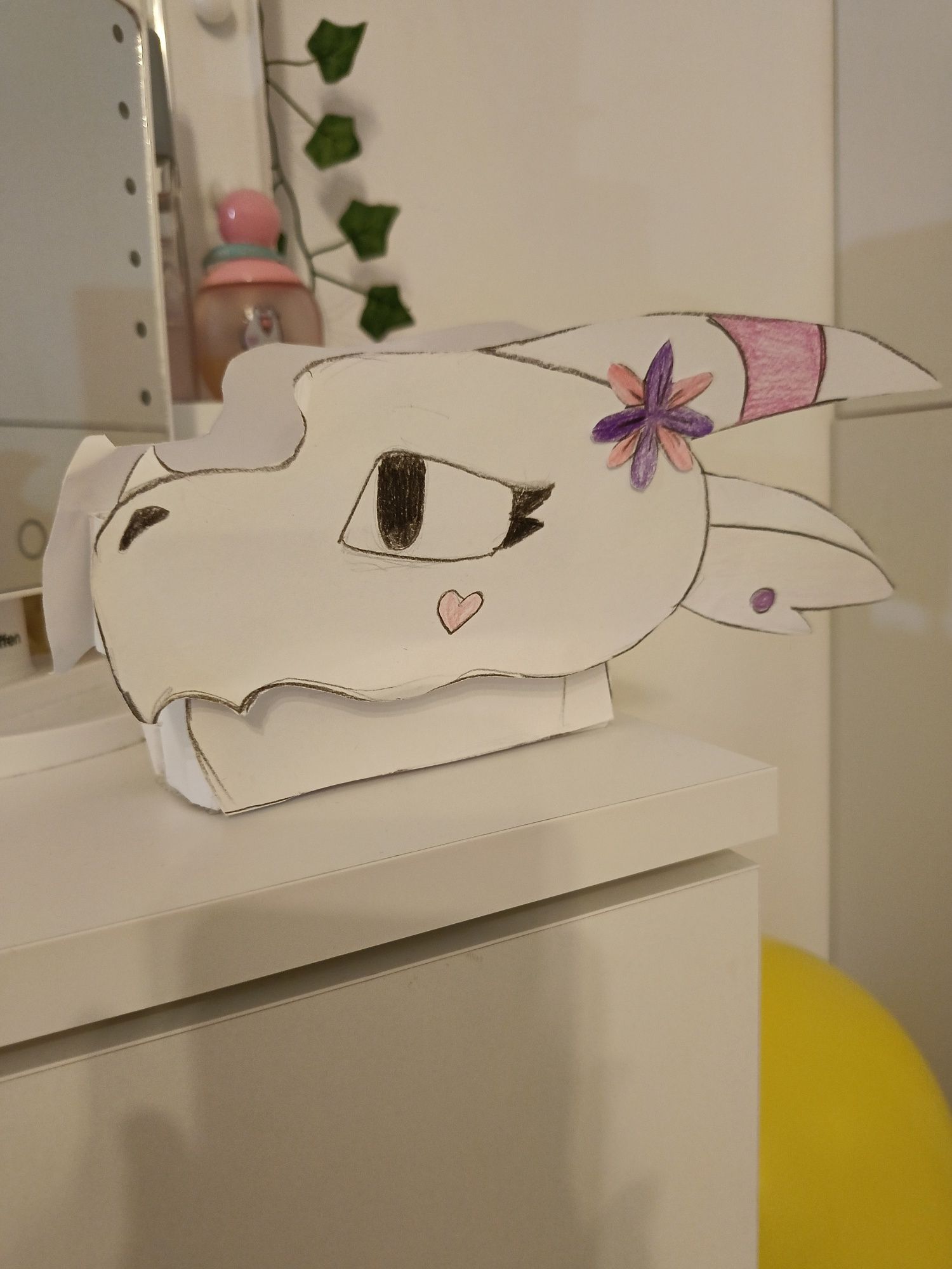 Paper dragon puppet