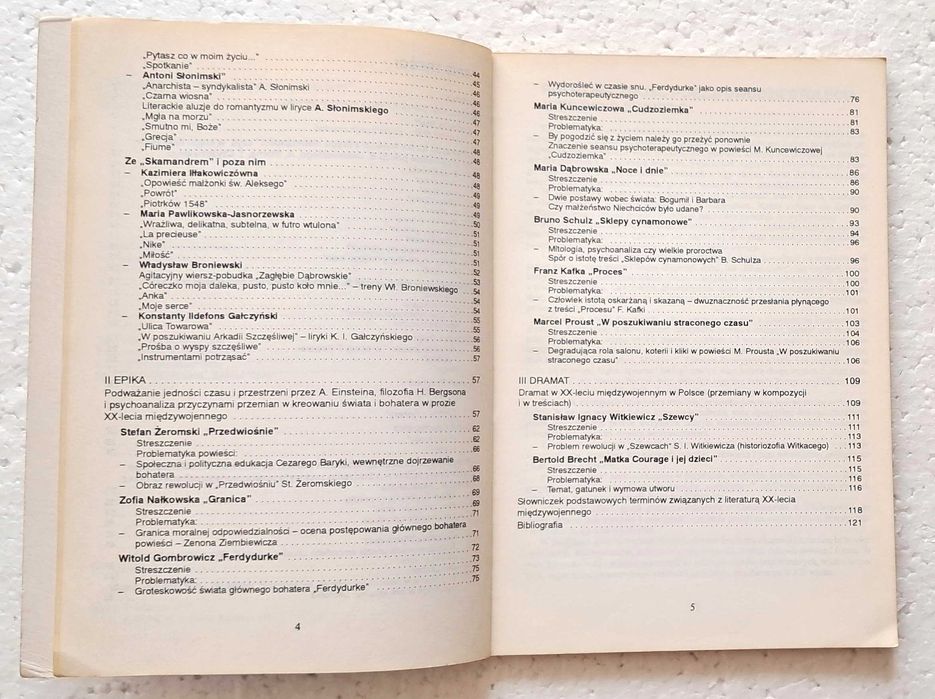 Opracowania lektur. Olszaniecka. Dziwisz. Szkoła średnia. Matura.