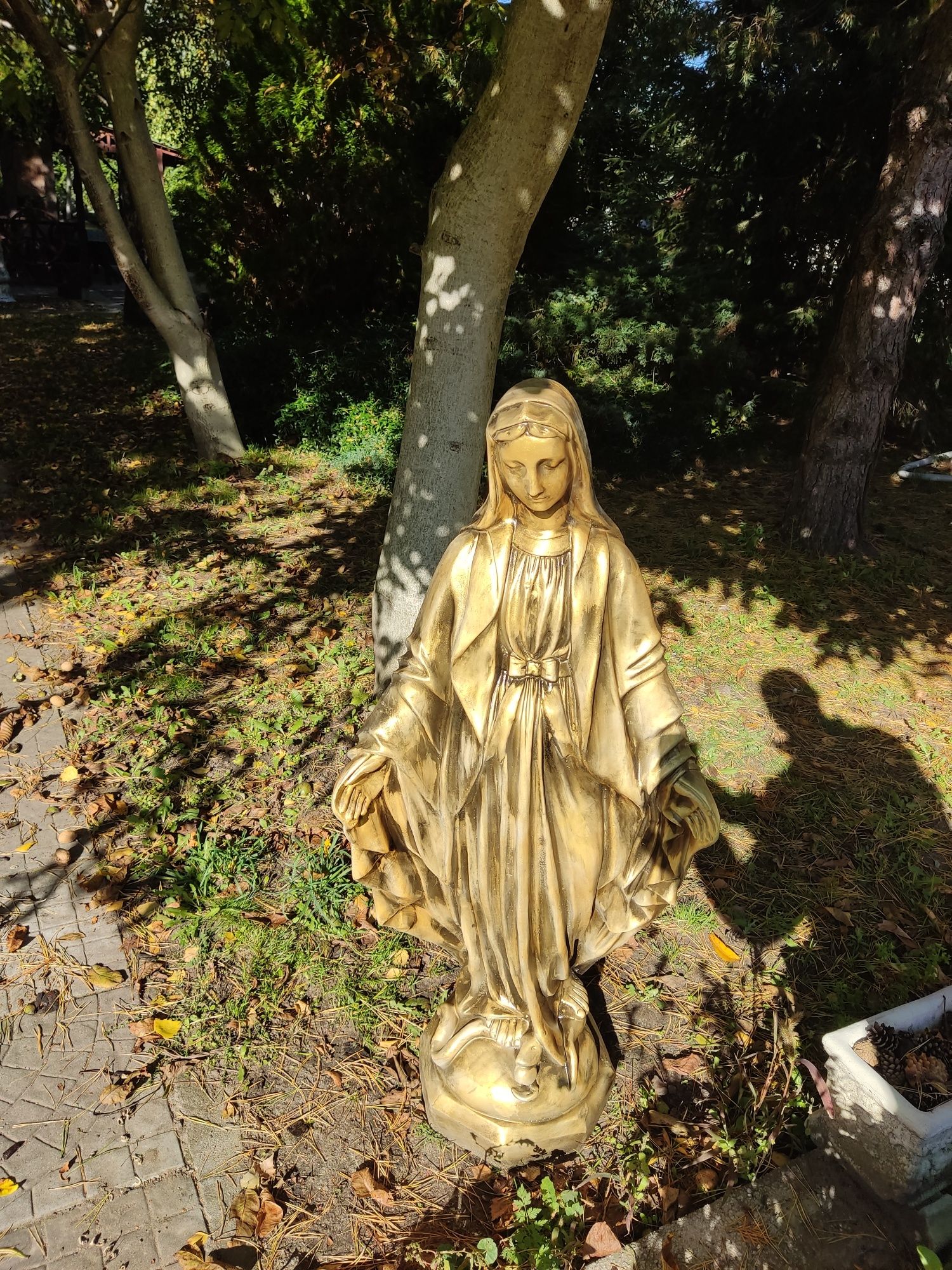 Matka Boska Niepokalana Maryja figura duża 115cm kolor złoty