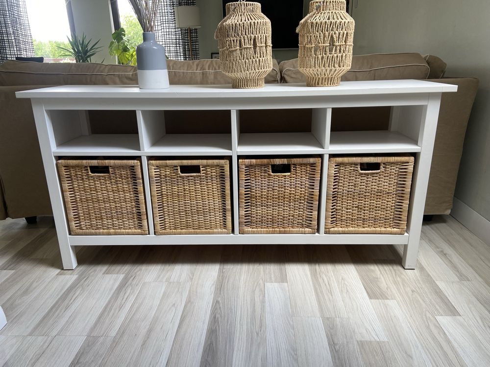 Konsola ława ikea hemnes wraz z koszami