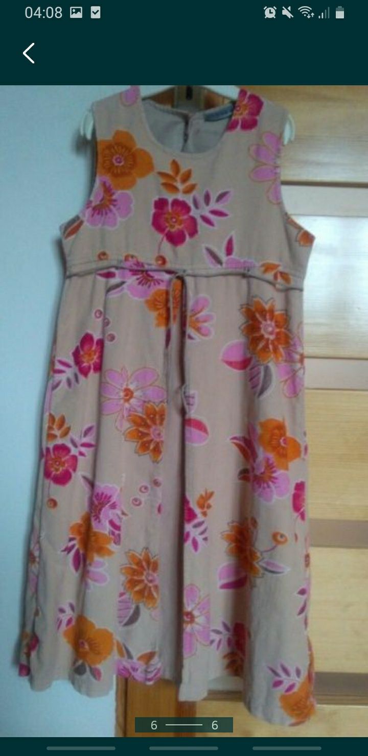 Sukienka H4-KIDS r. 128 idealna na lato, piekna wygodna cienki sztruks