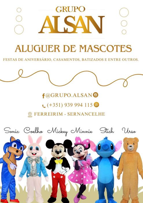 Mascotes e insufláveis