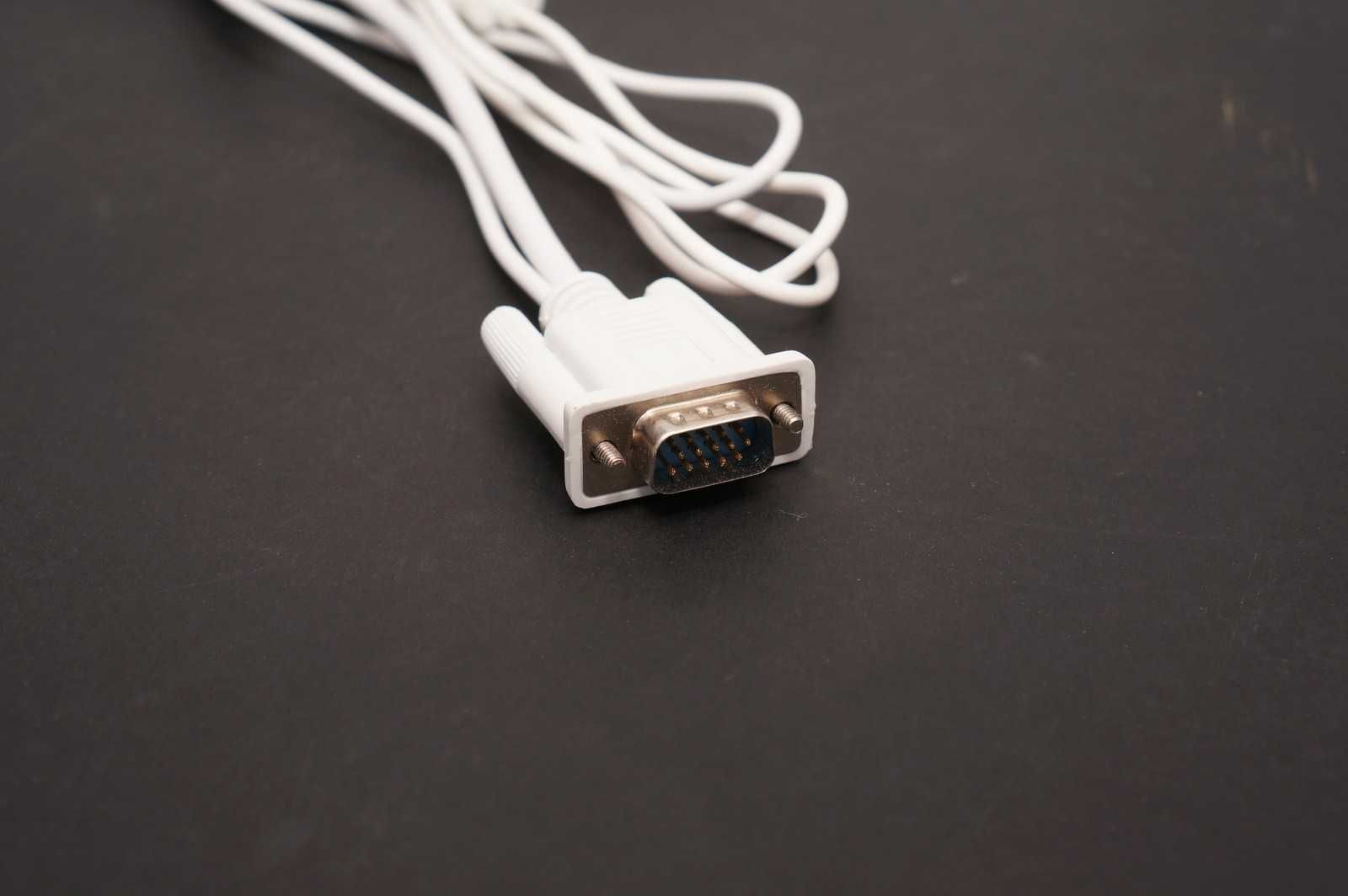 Konwerter - adapter VGA na HDMI,  przejściówka VGA2HDMI, D-sub, biała