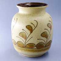 fat lava lata 70-te piękny wazon ceramiczny strehla