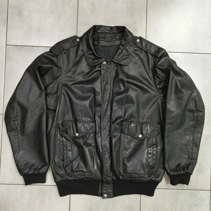 Бомбер-пілот з натуральної шкіри Mc Douglas Diffusion, розмір 50