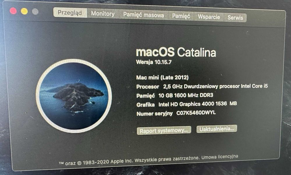 Apple Mac Mini 2012 Late 10 GB RAM / 256 GB SSD