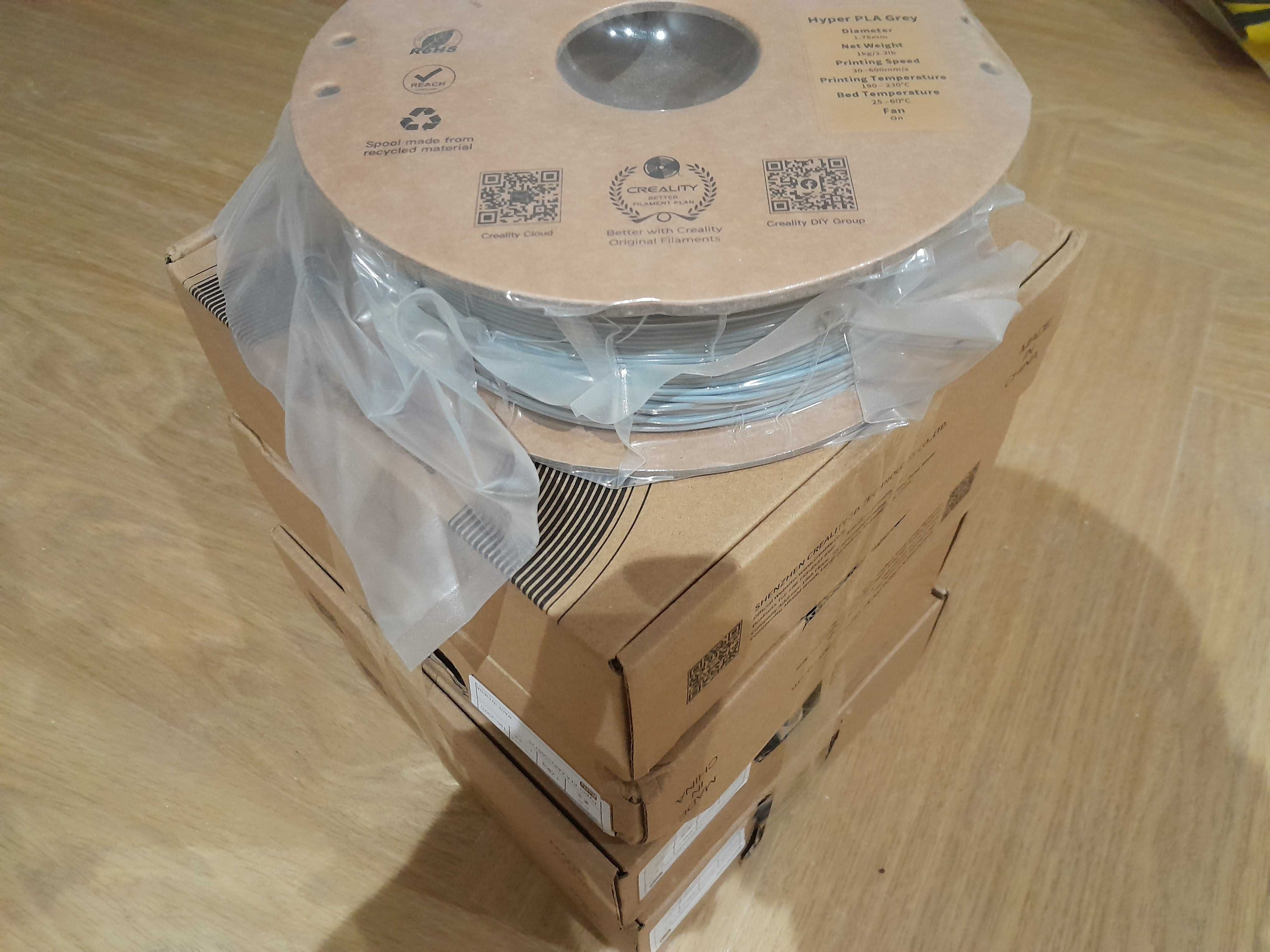 Creality Hyper Pla сірий пластик