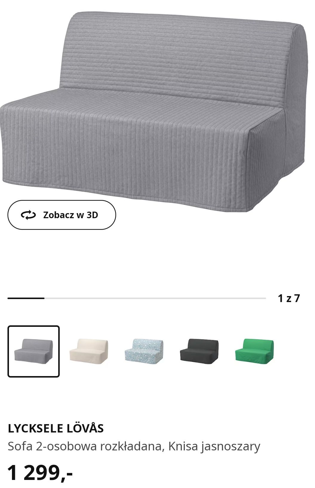 Sofa rozkładana Ikea