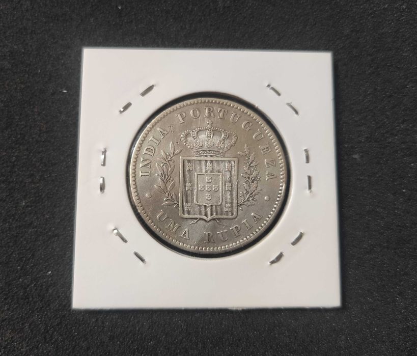 Moeda 1 Rupia 1881 Prata - Índia