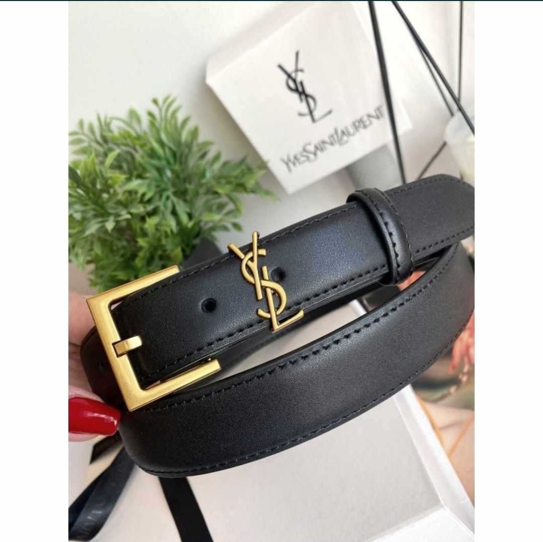 YSL pasek damski – czarno-złoty – nowy – 39,99 zł – OLX
