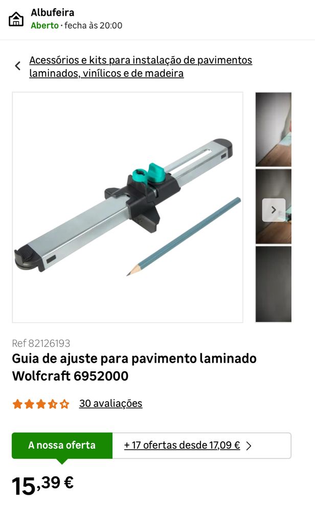conjunto de ferramentas de instalação de pisos e laminados wolfcraft